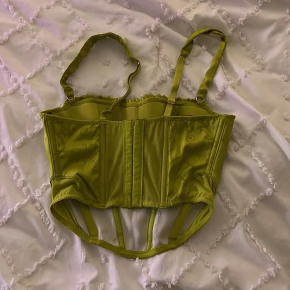Green corset top - Picture 2 of 2